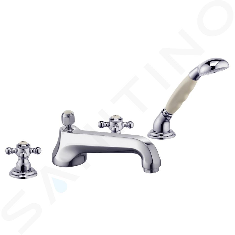 Kludi Adlon - Miscelatore a 4 fori per vasca da bagno, cromo 515250520