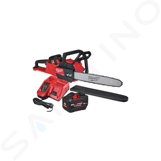 Milwaukee - Motosierra AKU 18V M18 FCHS-121, 40 cm, 1 batería 12,0 Ah Li-Ion, cargador 4933464223
