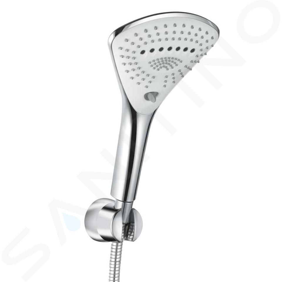 Kludi Fizz - Set tête de douche, support et flexible, 3 jets, chrome 6775005-00