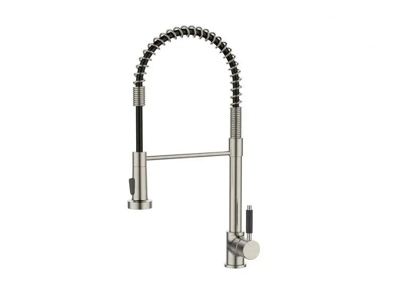 Alveus Urban - Mitigeur d'évier avec bras flexible et douchette, inox/noir mat 1150886