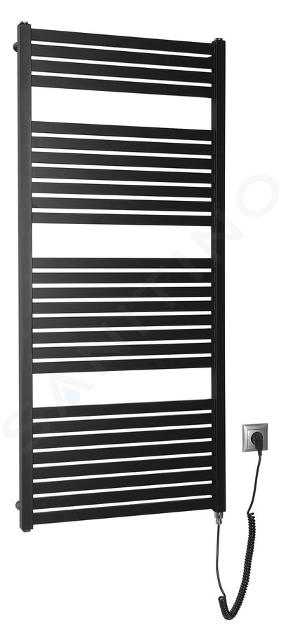 Aqualine - Vykurovacie teleso Tondi-E, 60x133 cm, 600 W, matná čierna DE486TIIJ1