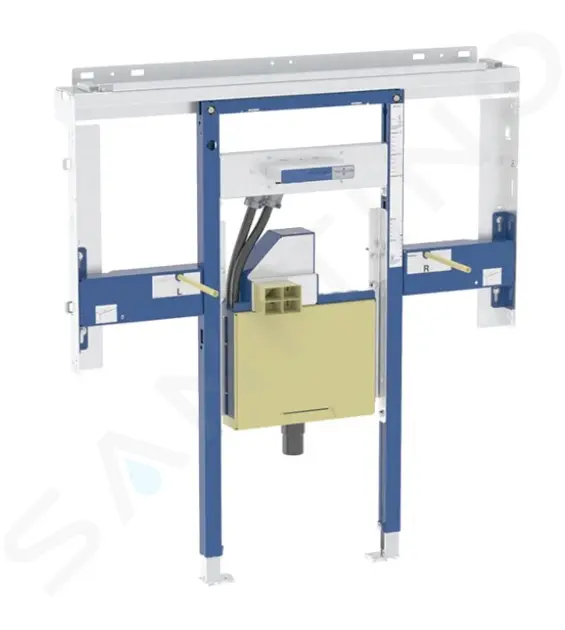 Geberit Duofix - Predstenová inštalácia pre umývadlo Geberit ONE 105 cm, pre nástennú armatúru ONE, podomietkový sifón a prvok Clou, na výšku miestnosti 111.073.00.2