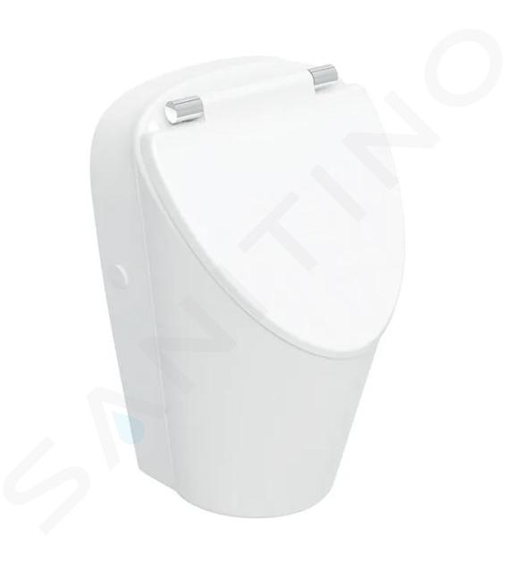 Geberit Selnova - Urinario con tapa SoftClose, entrada de agua trasera, Rimfree, blanco 503.115.00.1
