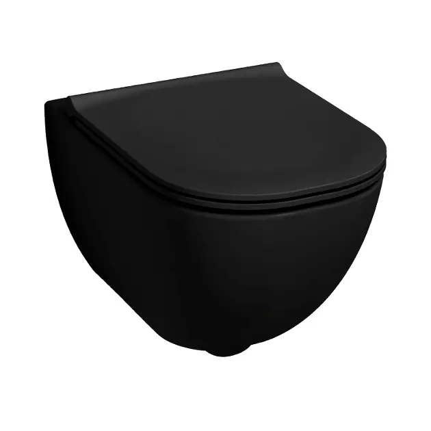 Jika Mio-N - Závěsné WC, Rimless, matná černá H8217147160001
