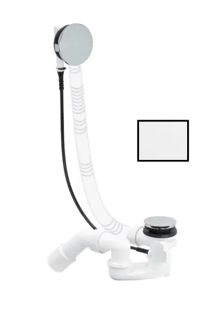 Villeroy & Boch - Kit de vidange et de trop-plein, blanc alpin U909604-01