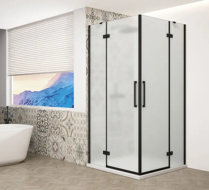Gelco Trinity - Душ кабина 100x100 см, матирано стъкло/черно GT2210-10M-B