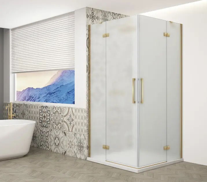 Gelco Trinity - Душ кабина 120x110 см, матирано стъкло/златисто GT2211-12M-G