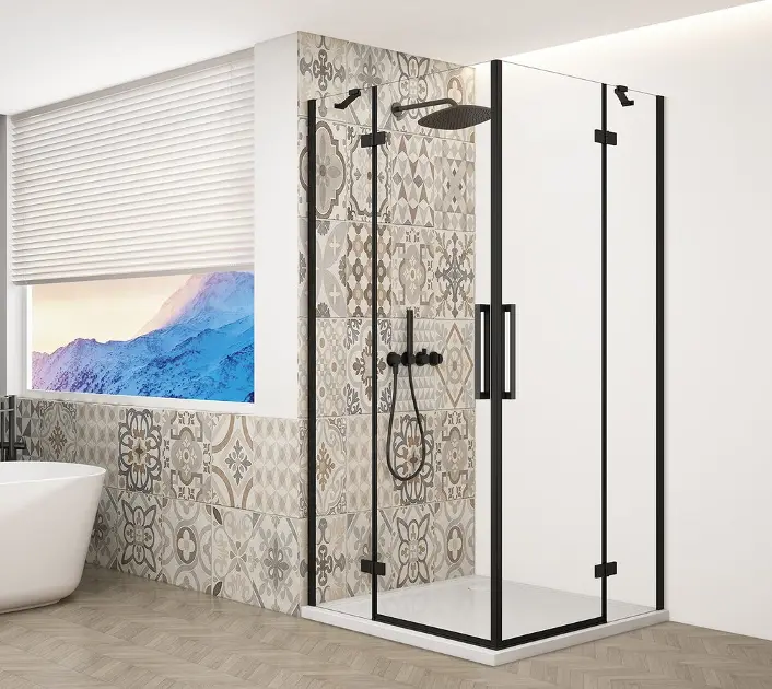 Levně Gelco Trinity - Sprchový kout 80x80 cm, čiré sklo/černá GT2280-80C-B