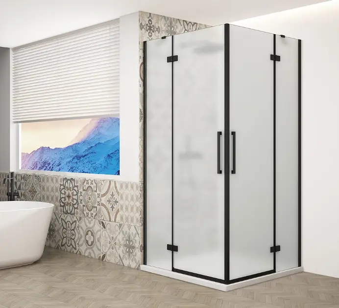 Levně Gelco Trinity - Sprchový kout 80x80 cm, matné sklo/černá GT2280-80M-B