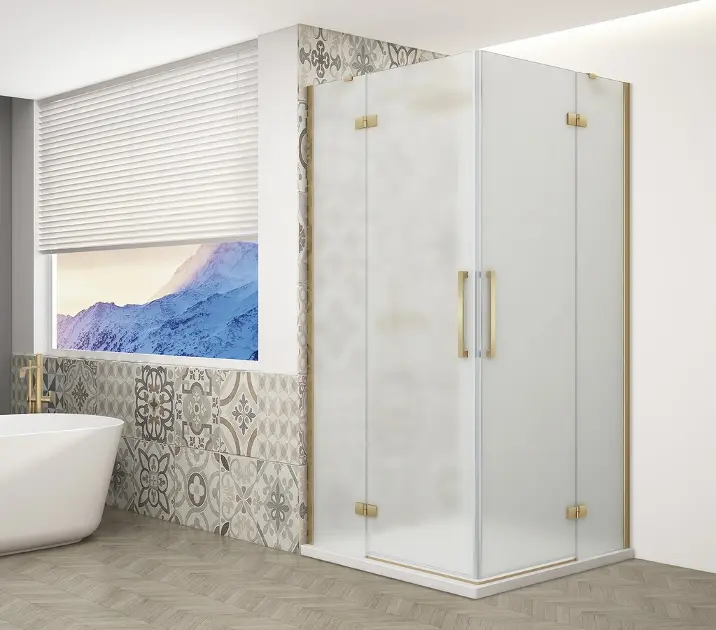 Levně Gelco Trinity - Sprchový kout 80x80 cm, matné sklo/zlatá GT2280-80M-G