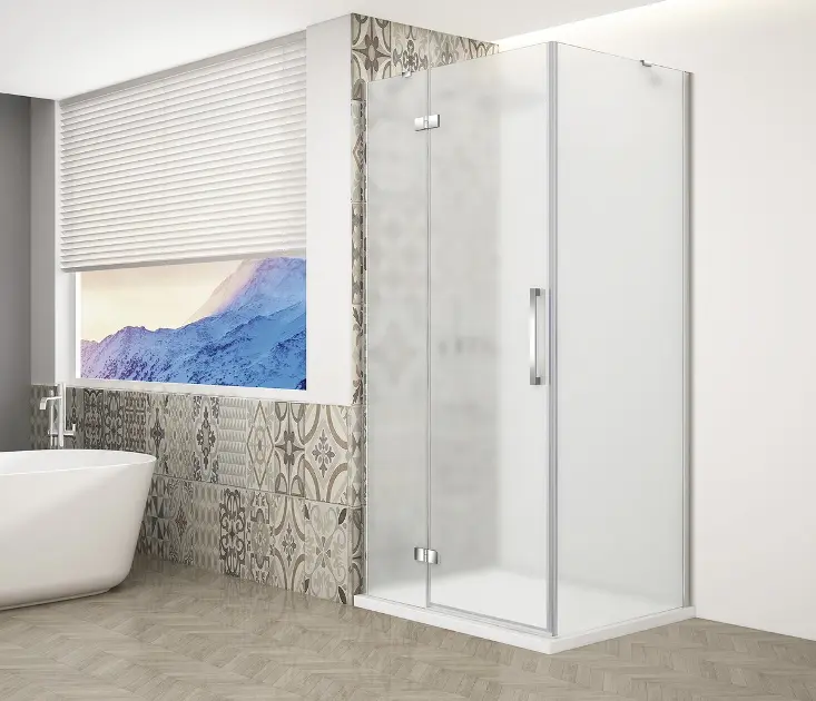 Gelco Trinity - Душ кабина 100x100 см, лява, матирано стъкло/хром GT5610-10ML-CH