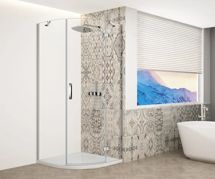 Levně Gelco Trinity - Sprchový kout čtvrtkruhový 90x90 cm, pravé, čiré sklo/chrom GT6590CR-CH
