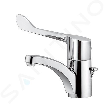 Kludi Medi Care - Miscelatore monocomando per lavabo, con sistema di scarico, cromo 341150524