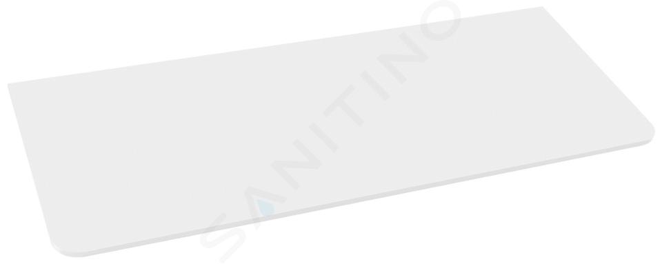 Sapho Kerala - Deska pod umyvadlo, 122x49 cm, matná bílá KR120-0101