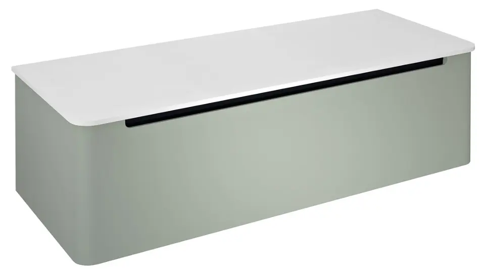 Levně Sapho Kerala - Umyvadlová skříňka 120x48x35 cm, 1 zásuvka, verde KR120-4444