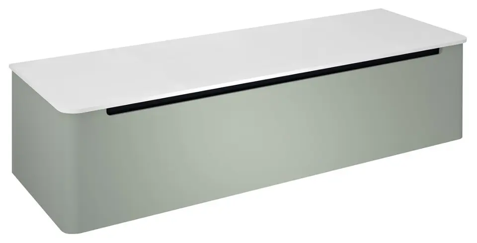 Levně Sapho Kerala - Umyvadlová skříňka 140x48x35 cm, 1 zásuvka, verde KR140-4444