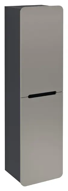 Levně Sapho Kerala - Vysoká skříňka 143x38x32 cm, 2 dvířka L/P, agila/antracit KR350-4334
