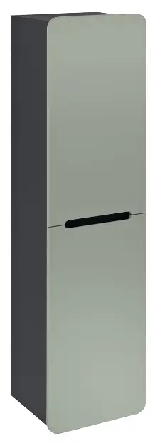 Sapho Kerala - Visoki ormar 143x38x32 cm, 2 vrata L/D, verde/antracit KR350-4434