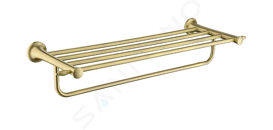 Novaservis - Polička s držiakom uterákov, dĺžka 66 cm, bronz AAI35BRIIJ1