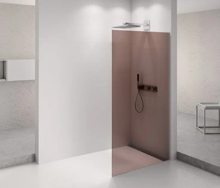 E-shop Polysan Architex - Sprchová stena 146,2x210 cm, Antidrop, sklo Marron/chróm AXC150MR