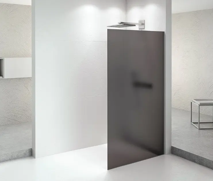 E-shop Polysan Architex - Sprchová stena 146,2x210 cm, Antidrop, dymové matné sklo/chróm AXC150SM