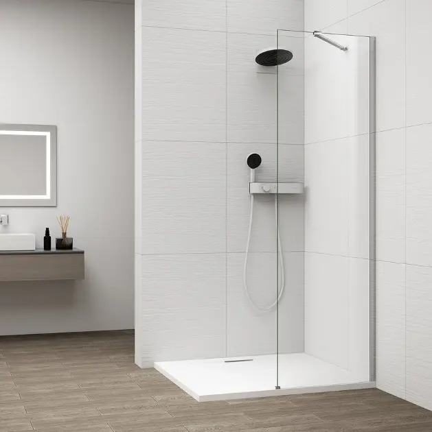 E-shop Polysan Esca - Sprchová stena Walk-In 60x210 cm, chróm/číre sklo ES1060-01