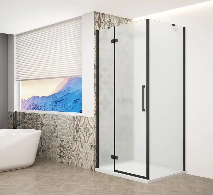 Levně Gelco Trinity - Sprchový kout 80x90 cm, levé, matné sklo/černá GT5690-80ML-B