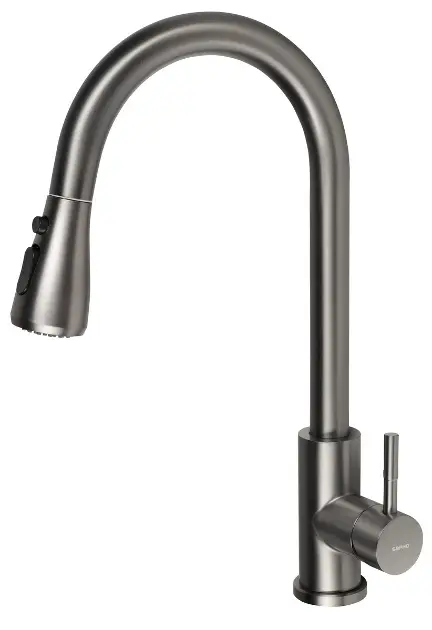 Sapho - Mikela miješalica za sudoper, s izvlačnim raspršivačem, gun metal 1106-30GM