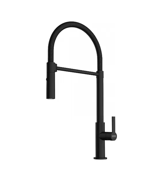 Franke Maris Slim - Kitchen tap FS 2845.901, with flexible arm and spray, matte black 115.0728.396