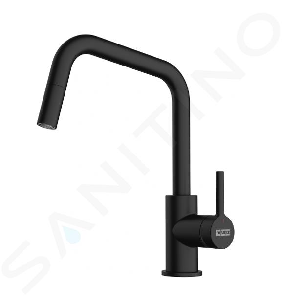 Franke Lina - Mitigeur d'évier FS 2848.901, avec douchette extractible, noir mat 115.0728.477