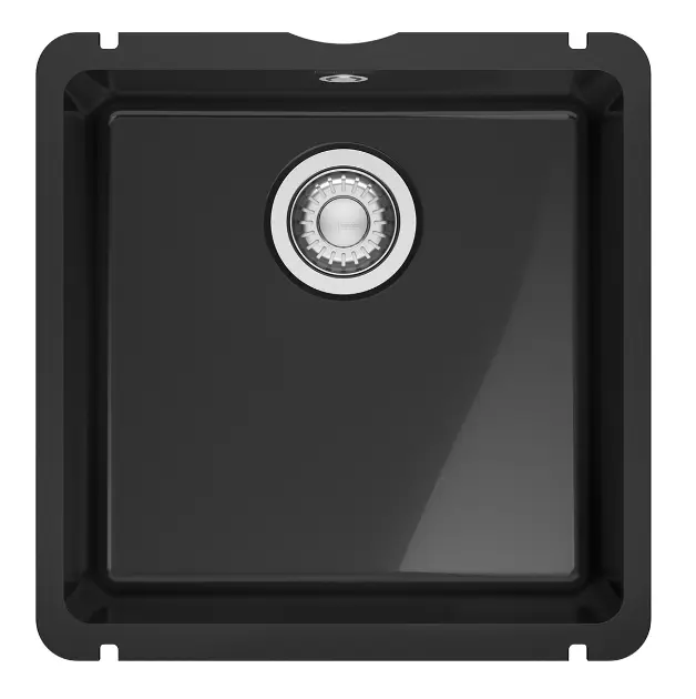 Franke Mythos - Keramický drez KXK 110-41, 45x45 cm, Onyx 126.0735.181