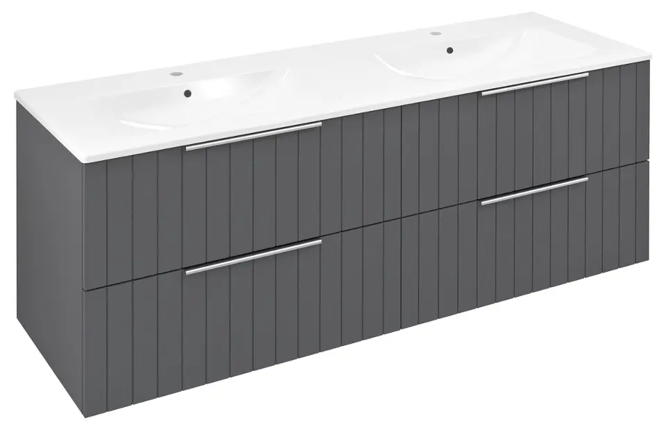 Sapho Cirasa - Ormarić za umivaonik Strip 140x52x46 cm, 4x ladica, carina CR141-4141S-21