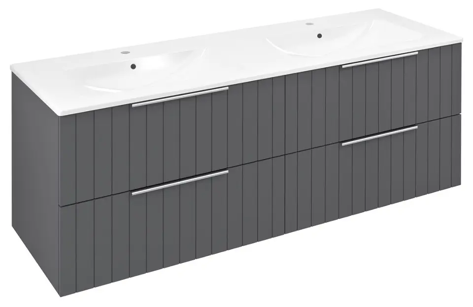 Levně Sapho Cirasa - Umyvadlová skříňka Strip 140x52x46 cm, 4x zásuvka, carina CR141-4141S-21