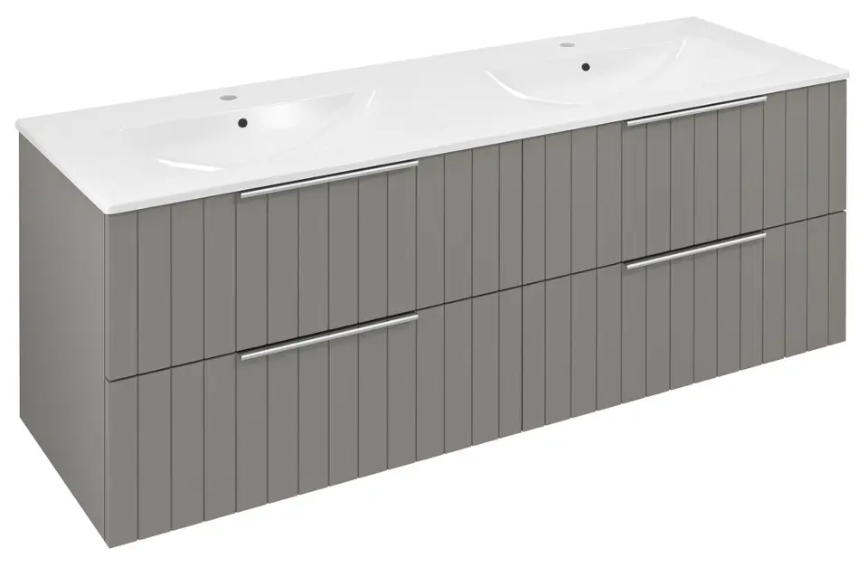 Levně Sapho Cirasa - Umyvadlová skříňka Strip 140x52x46 cm, 4x zásuvka, agila CR141-4343S-21