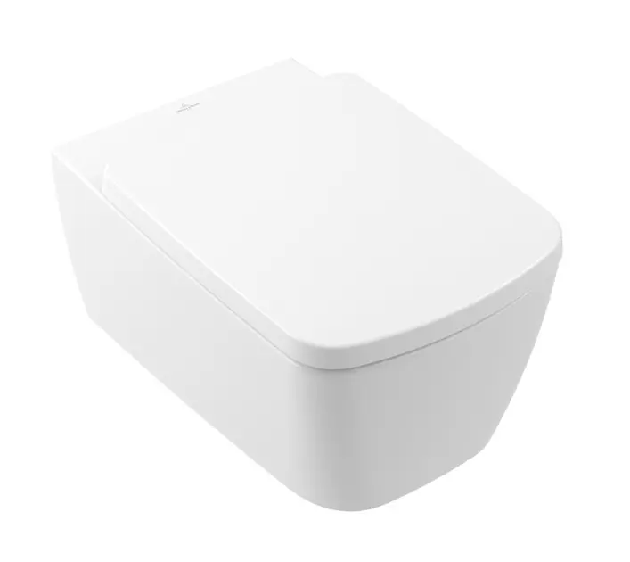 Levně Villeroy & Boch Subway 3.0 - Závěsné WC se sedátkem SoftClosing, TwistFlush, Rimless, CeramicPlus, alpská bílá 4610TLR1