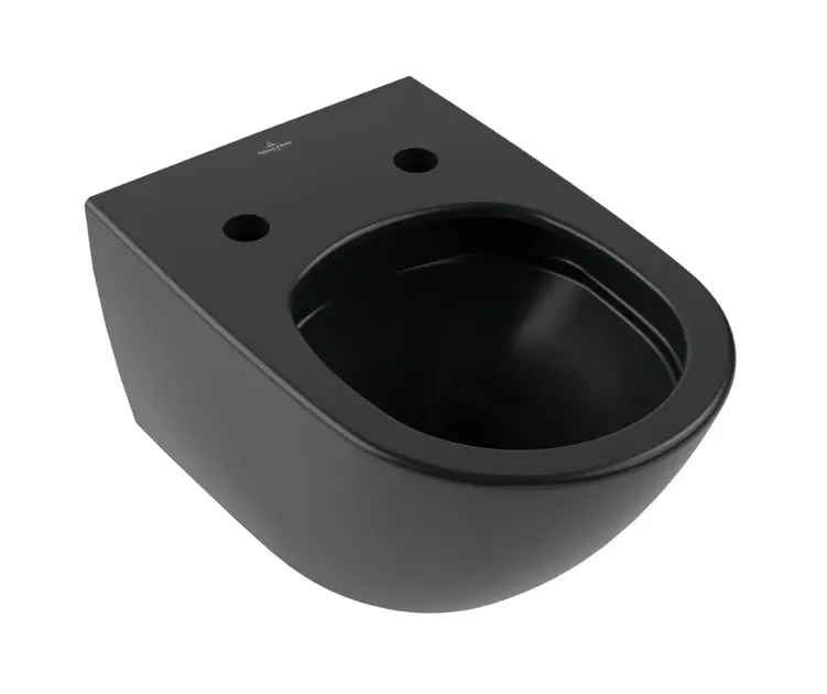 Villeroy & Boch Subway 3.0 - WC suspendu, TwistFlush, Rimless, CeramicPlus, Pure Black 4670T0R7