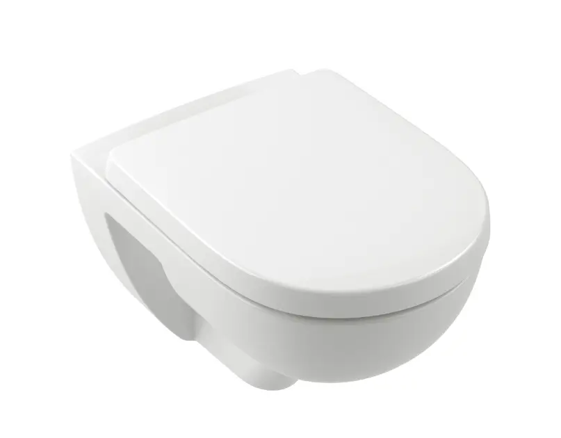 Villeroy & Boch O.novo - Wand-WC mit SoftClosing-Sitz, TwistFlush, DirectFlush, Alpinweiß 5660CL01