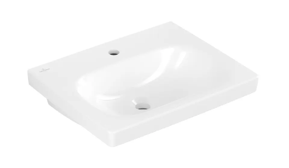 Levně Villeroy & Boch Skyla - Umyvadlo 55x45 cm, bez přepadu, otvor pro baterii, alpská bílá 5A515601