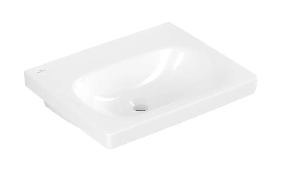 Levně Villeroy & Boch Skyla - Umyvadlo 55x45 cm, bez přepadu, bez otvoru pro baterii, CeramicPlus, Stone White 5A5158RW