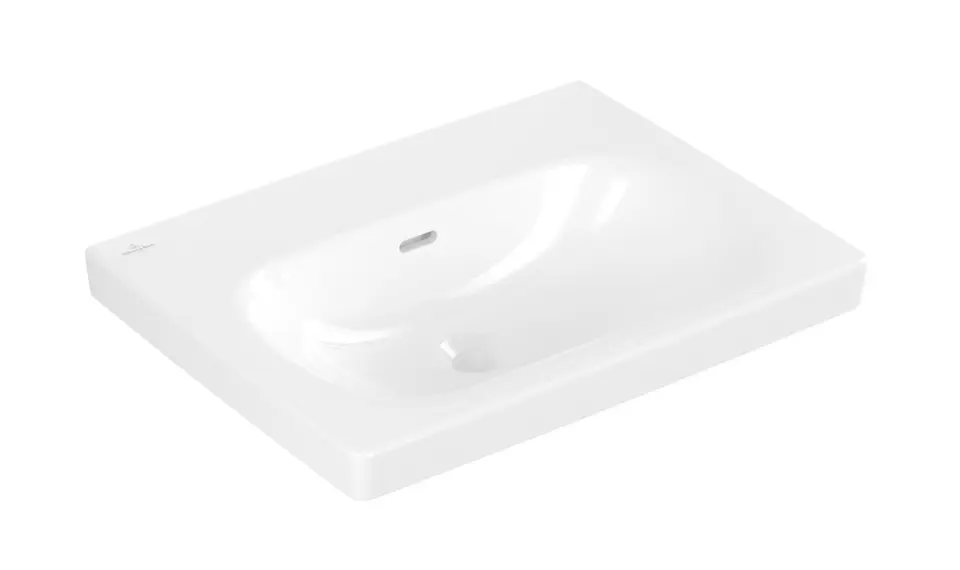 Levně Villeroy & Boch Skyla - Umyvadlo 60x46 cm, s přepadem, bez otvoru pro baterii, CeramicPlus, Stone White 5A5162RW