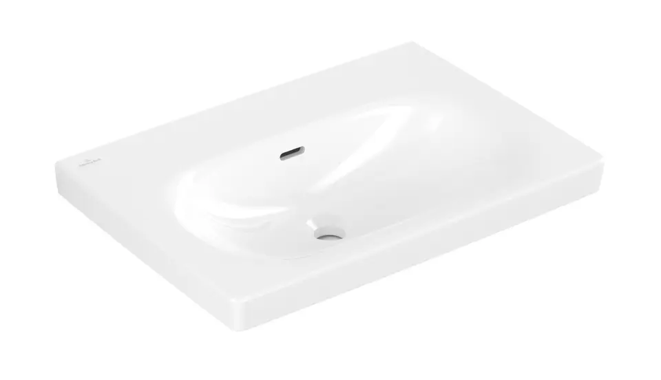 Levně Villeroy & Boch Skyla - Umyvadlo 65x46 cm, s přepadem, bez otvoru pro baterii, CeramicPlus, alpská bílá 5A5167R1