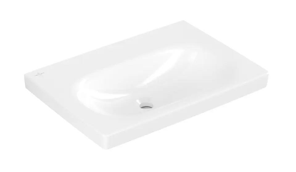 Levně Villeroy & Boch Skyla - Umyvadlo 65x46 cm, bez přepadu, bez otvoru pro baterii, CeramicPlus, Stone White 5A5168RW