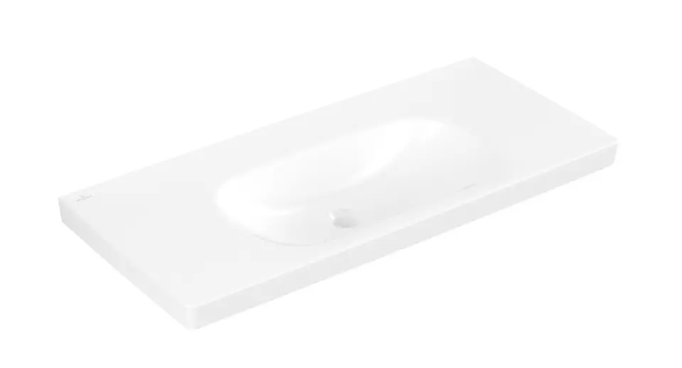 Levně Villeroy & Boch Skyla - Umyvadlo 100x46 cm, bez přepadu, bez otvoru pro baterii, CeramicPlus, Stone White 5A51A3RW