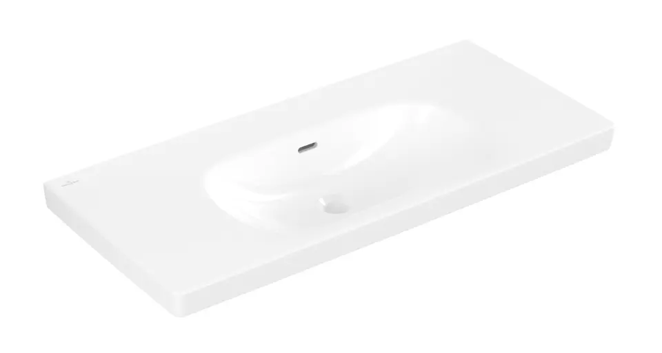 Levně Villeroy & Boch Skyla - Umyvadlo 100x46 cm, s přepadem, bez otvoru pro baterii, alpská bílá 5A51A601