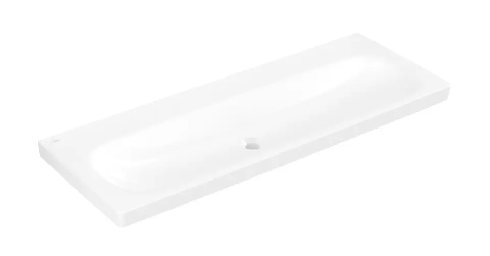 Levně Villeroy & Boch Skyla - Umyvadlo 120x46 cm, bez přepadu, bez otvoru pro baterii, CeramicPlus, alpská bílá 5A51C3R1