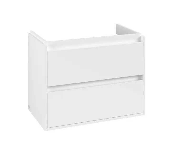 Levně Villeroy & Boch Skyla - Umyvadlová skříňka, 77x60x44 cm, 2 zásuvky, Brilliant White C79800VE