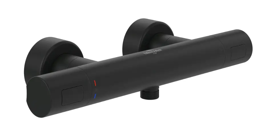 Villeroy & Boch Universal Taps&Fittings - Thermostatische douchekraan, mat zwart TVS000017000K5