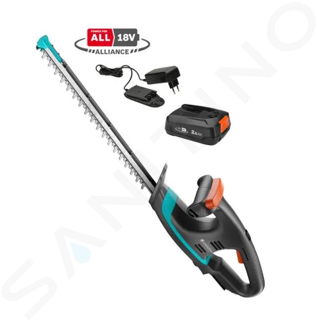 Gardena - 18V AKU nožnice na živý plot EasyCut 40/18V P4A, 40 cm, 1x aku 2,0 Ah, nabíjačka 14733-20