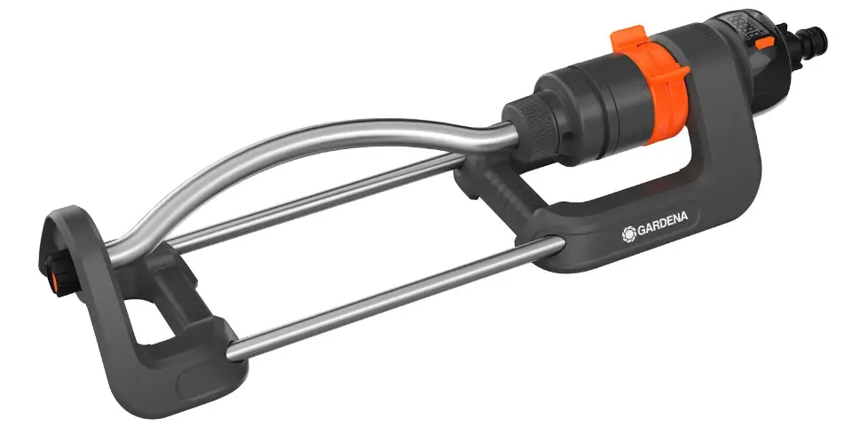 Gardena - Arroseur AquaCount avec débitmètre, pivotant, portée 7-17 m 18354-20