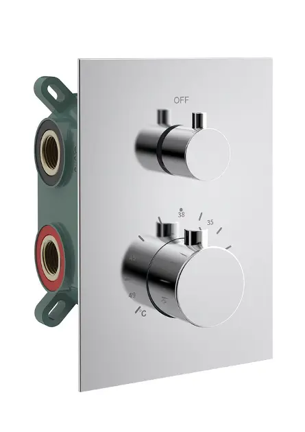 Levně Sapho Kimura - Termostatická baterie pod omítku, box, pro 3 spotřebiče, chrom KU683